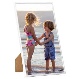vidaXL Rame foto colaj pentru masă, 3 buc., alb, 13x18 cm, MDF