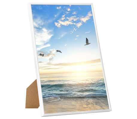 vidaXL Fotolijsten 5 st voor tafel 21x29,7 cm MDF wit