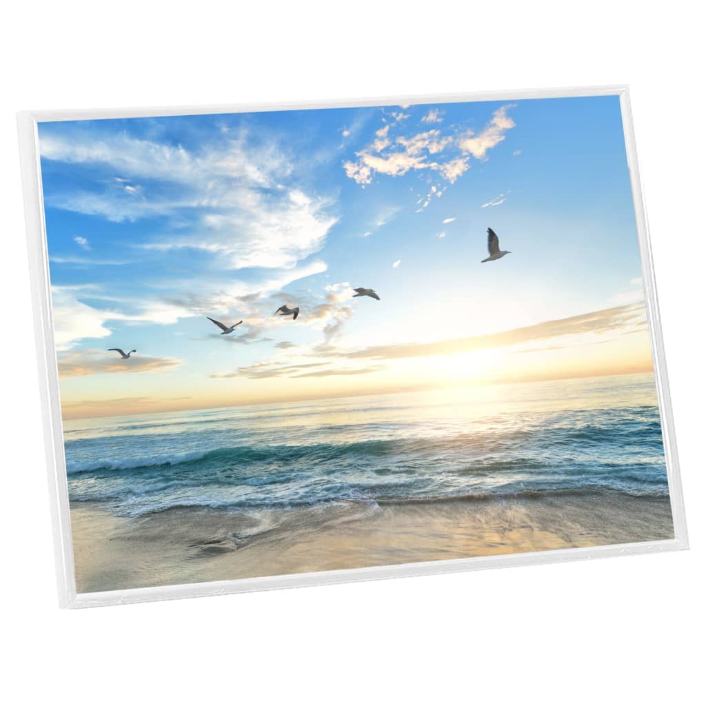 Фоторамки за колаж, 3 бр, за стена/маса, бели, 28x35 см, MDF