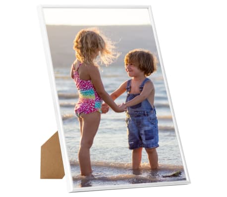 vidaXL Fotor&aacute;miky na stenu alebo st&ocirc;l 3 ks biele 40x50 cm MDF