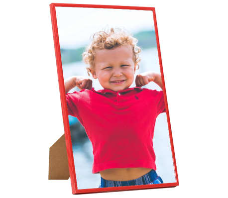 vidaXL Photo Frames Collage 3 pcs for Table Red 10x15 cm MDF