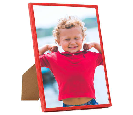 vidaXL Photo Frames Collage 10 pcs for Wall or Table Red 20x25 cm MDF