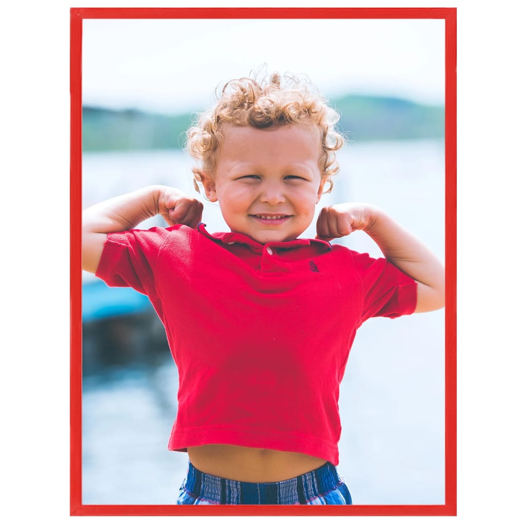 Foto okvirji 5 kosov stenski/namizni rdeči 40x50 cm MDF