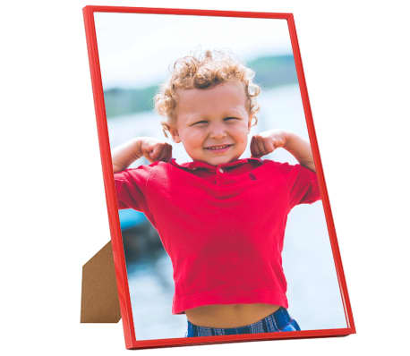 vidaXL Nuotraukų rėmeliai-koliažai, 5vnt., raudoni, 40x50cm, MDF