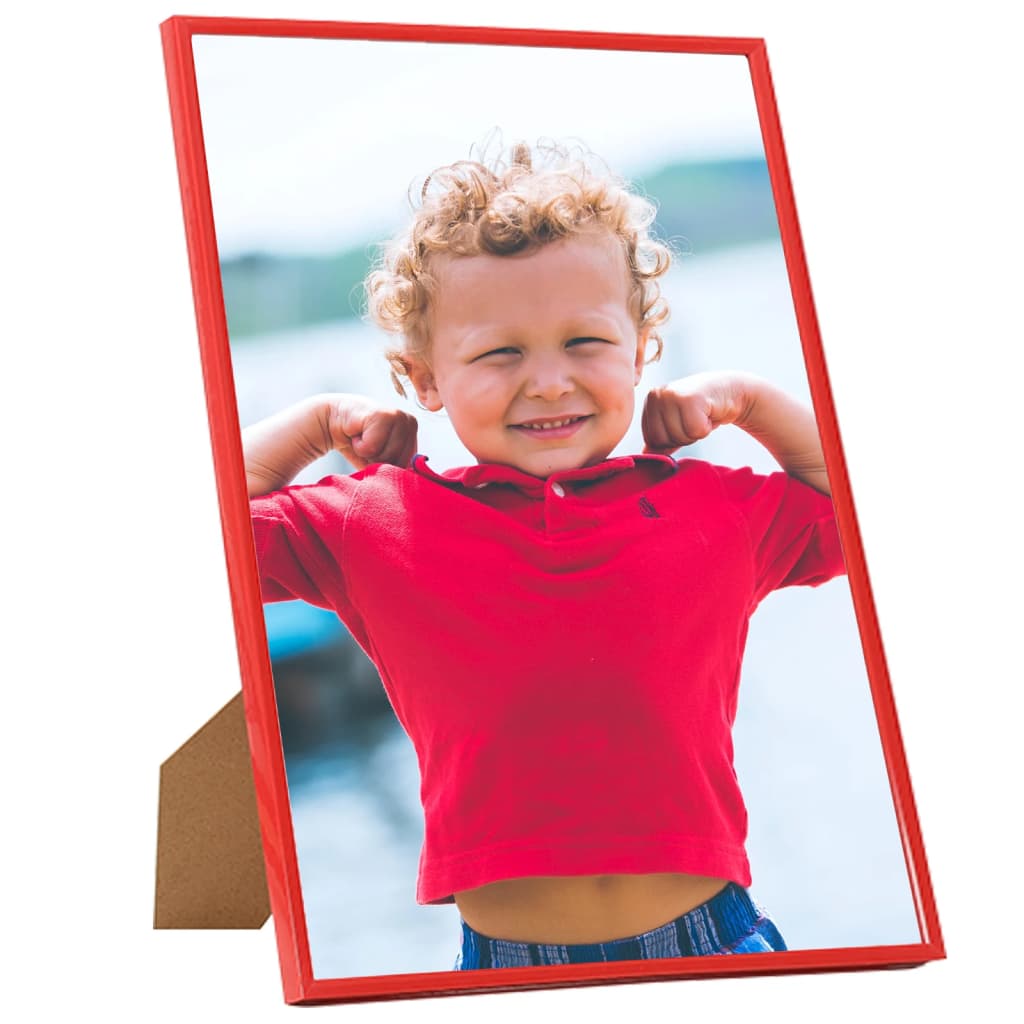 vidaXL Photo Frames Collage 3 pcs for Wall or Table Red 50x60 cm MDF