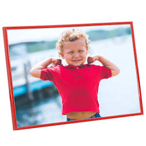 Fotorámečky koláž 5 ks na zeď nebo stůl červené 70 x 90 cm MDF - obrázek 4
