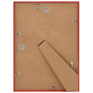 Fotorámečky koláž 5 ks na zeď nebo stůl červené 70 x 90 cm MDF - obrázek 6