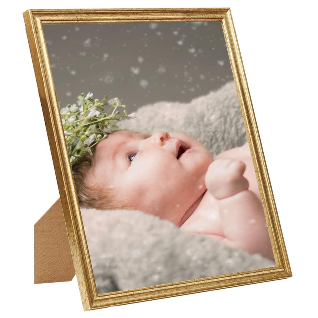 

vidaXL Fotolijsten 3 st voor tafel 13x18 cm MDF goudkleurig