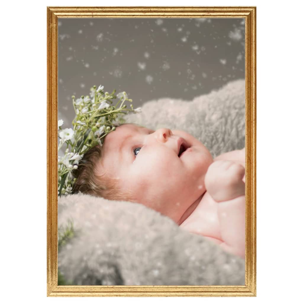 Thumbnail - vidaXL Bilderrahmen Collage 5 Stk. für Tisch Golden 15x21 cm MDF