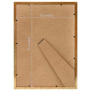 Fotorámečky koláž 5 ks na stůl zlaté 15x21 cm MDF - obrázek 8