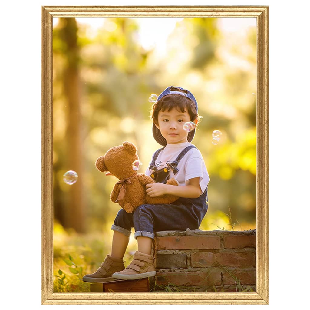 

vidaXL Fotolijsten 5 st voor wand 40x50 cm MDF goudkleurig
