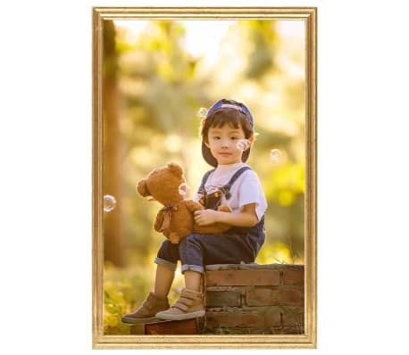 vidaXL Bilderrahmen Collage 5 Stk. f&uuml;r Wand Tisch Golden 59,4x84cm MDF