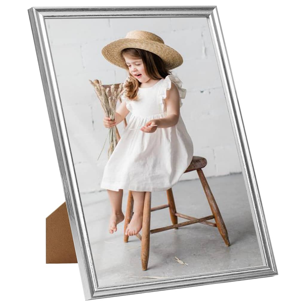 

vidaXL Fotolijsten 10 st voor tafel 20x25cm MDF zilverkleurig