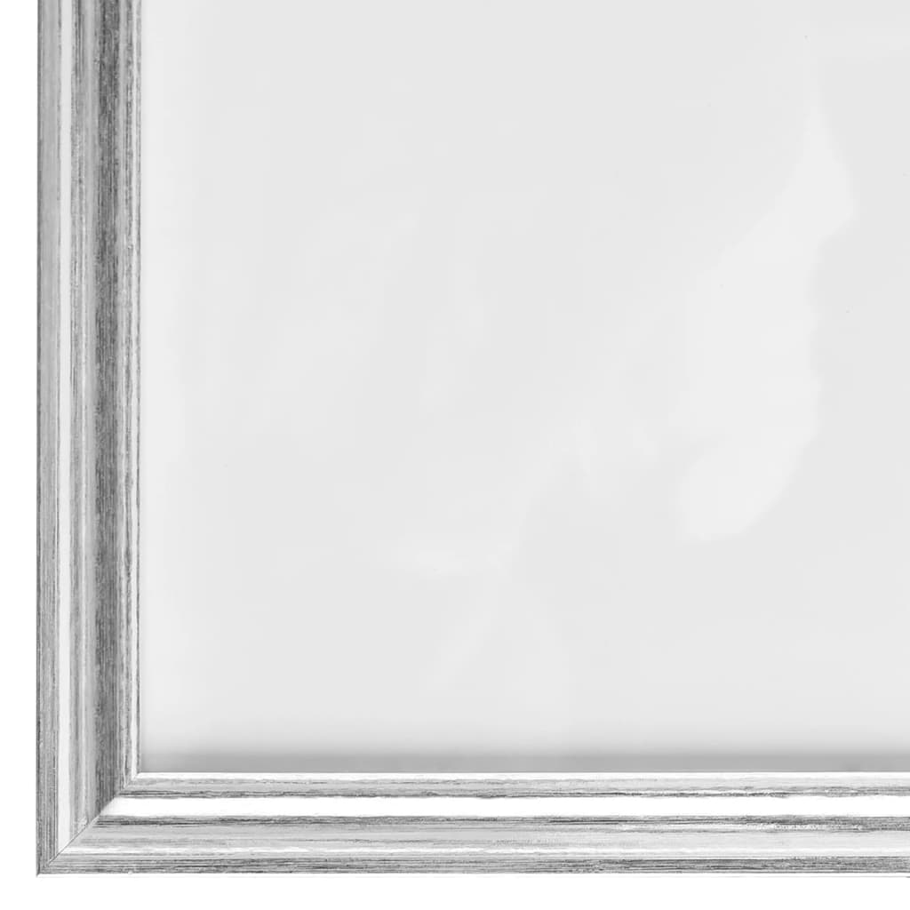 3 db ezüstszínű MDF fali/asztali fényképkeret 42 x 59,4 cm 