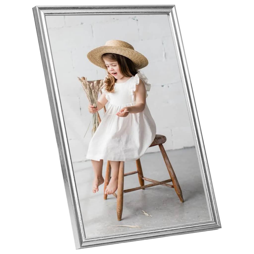 

vidaXL Fotolijsten 3 st voor wand 50x70cm MDF zilverkleurig