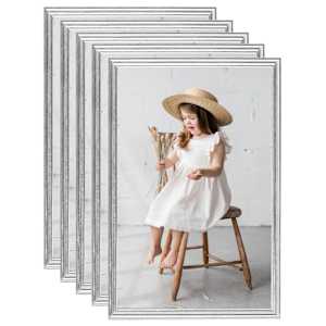 Fotorámečky koláž 5 ks na stěnu stříbrné 70x90 cm MDF - obrázek 1