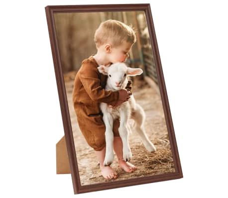 vidaXL Photo Frames Collage 3 pcs for Table Brown 13x18 cm MDF