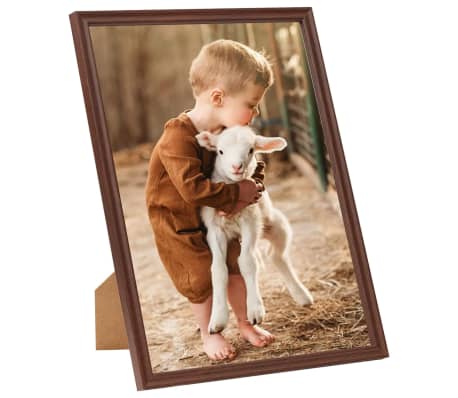 vidaXL Photo Frames Collage 10 pcs for Table Brown 20x25cm MDF