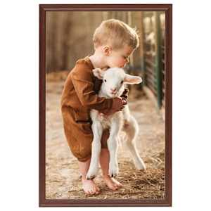 Fotorámečky koláž 5 ks na stůl hnědé 21x29,7 cm MDF - obrázek 3