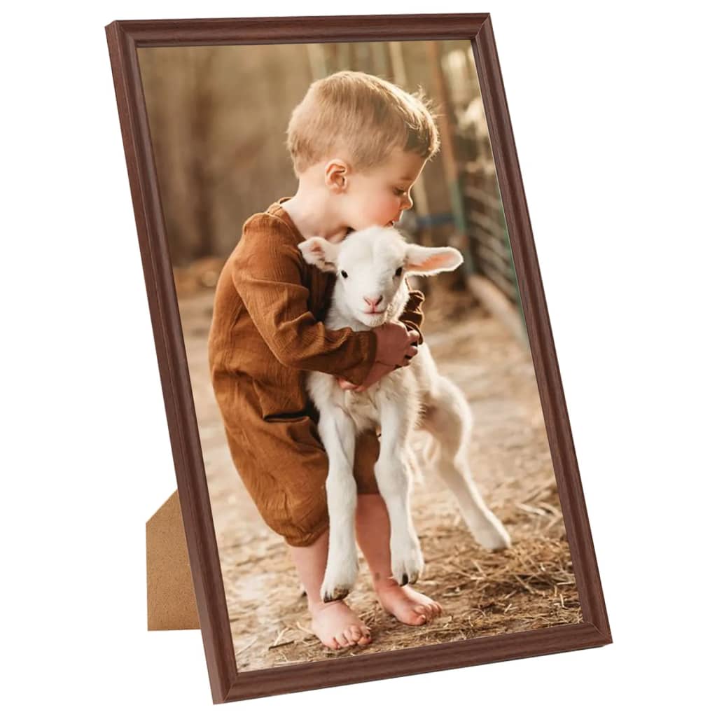 

vidaXL Fotolijsten 5 st voor wand of tafel 28x35 cm MDF bruin