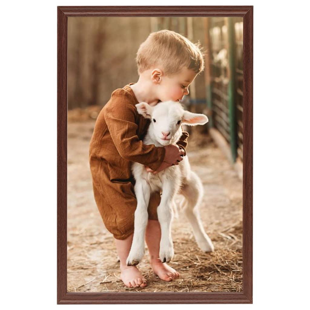 5 db barna MDF fali/asztali fényképkeret 42 x 59,4 cm