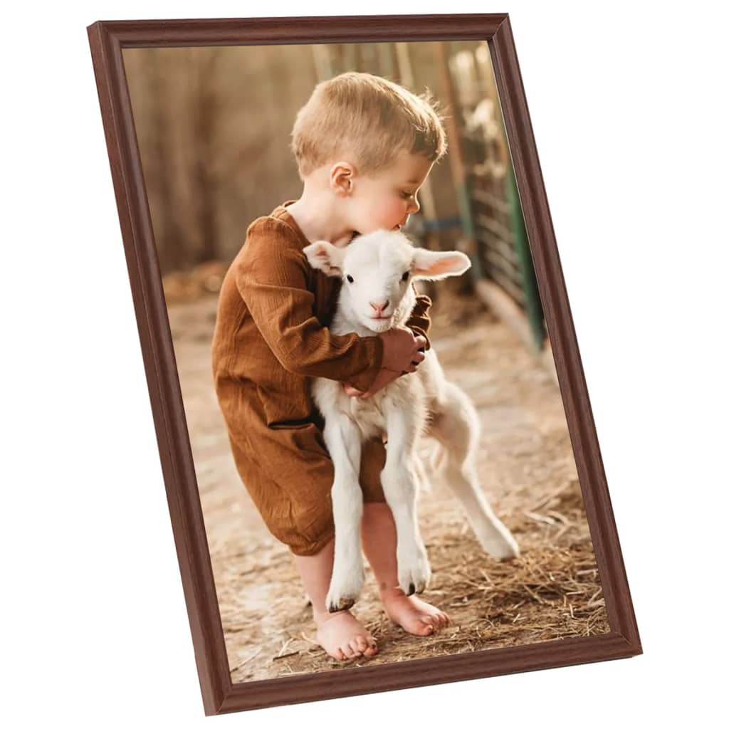 

vidaXL Fotolijsten 5 st voor wand 50x70 cm MDF bruin