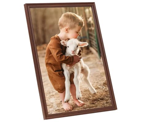 vidaXL Collage de cadres photo 5 pcs de mur Marron 50x70 cm MDF