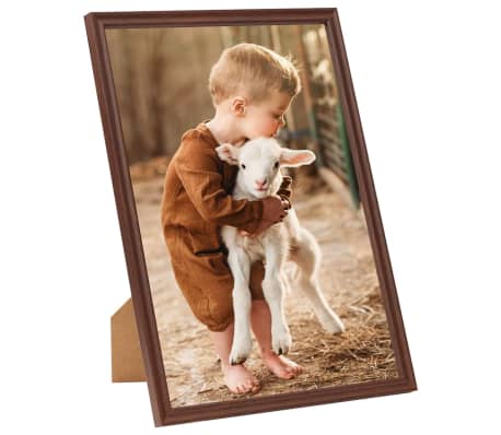 vidaXL Fotolijsten 3 st voor wand of tafel 59,4x84 cm MDF bruin