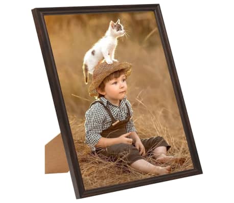 vidaXL Rame foto colaj pentru masă, 3 buc., negru, 20x25 cm MDF