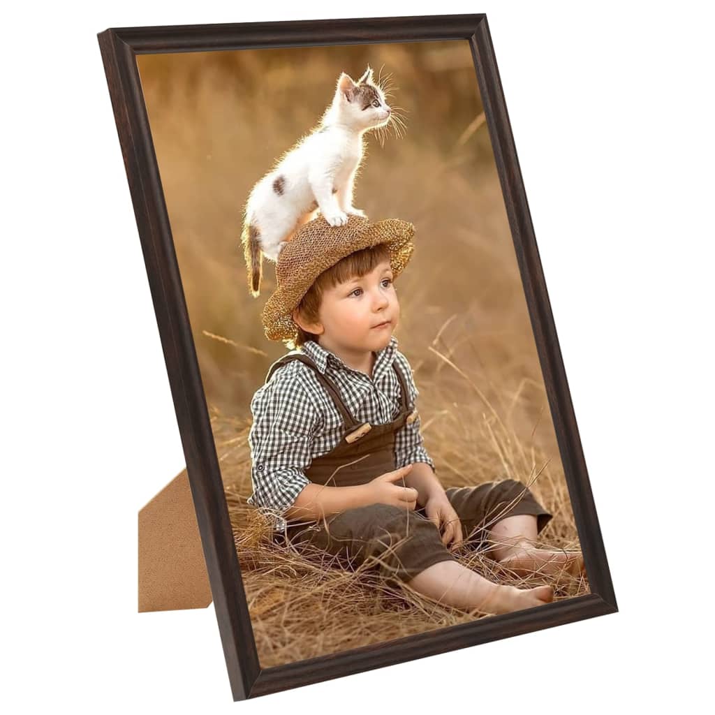 vidaXL Rame foto colaj pentru masă, 3 buc., negru, 28x35 cm MDF