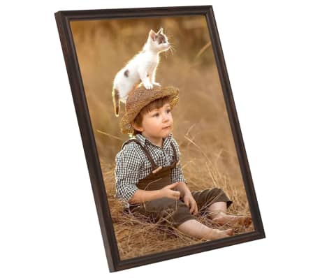 vidaXL Fotolijsten 3 st voor wand 40x50 cm MDF zwart