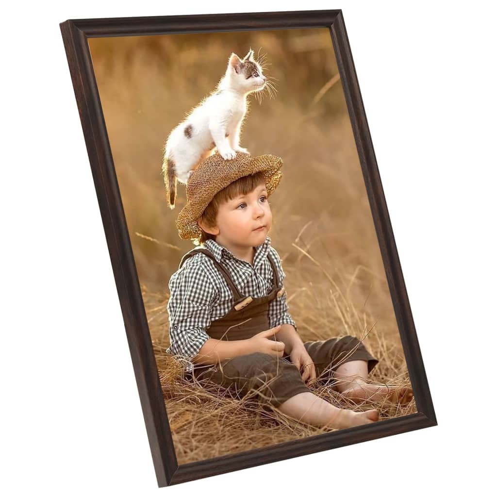 vidaXL Rame foto colaj pentru perete, 5 buc., negru, 40x50 cm MDF