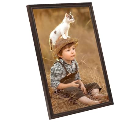 vidaXL Rame foto colaj pentru perete, 3 buc., negru, 50x70 cm, MDF