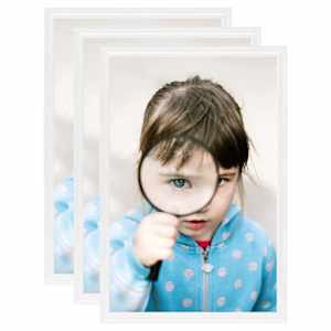 Fotorámečky koláž 3 ks na stůl bílé 13 x 18 cm MDF - obrázek 1