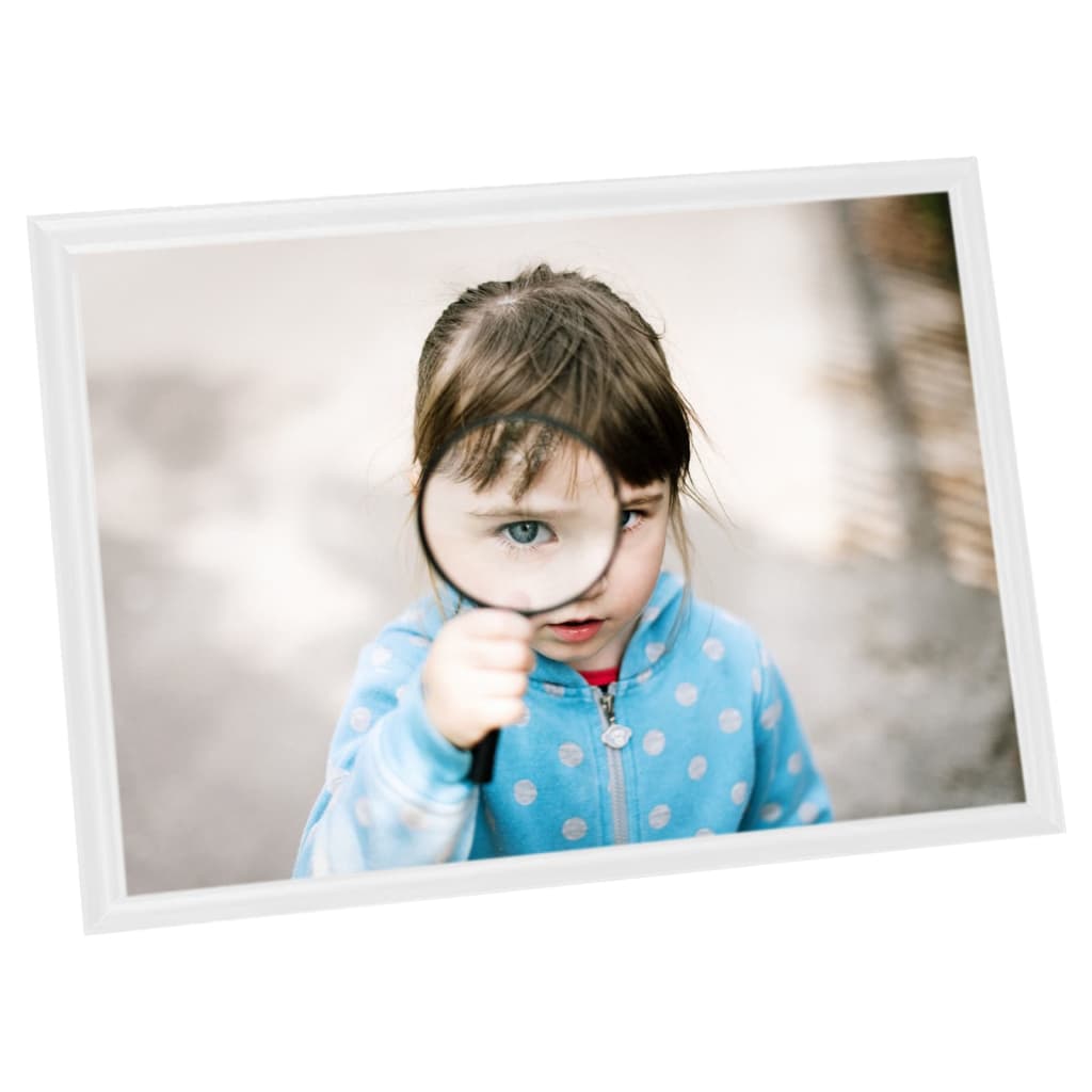 Фоторамки за колаж, 5 бр, за маса, бели, 18x24 см, МДФ