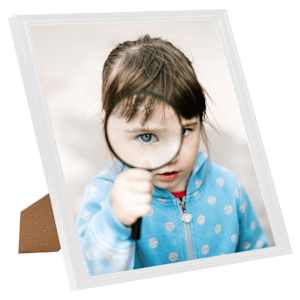 vidaXL Fotor&aacute;miky na stenu alebo st&ocirc;l 5 ks biele 30x30 cm MDF