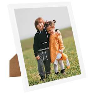 vidaXL Fotor&aacute;miky na stenu alebo st&ocirc;l 5 ks biele 40x50 cm MDF