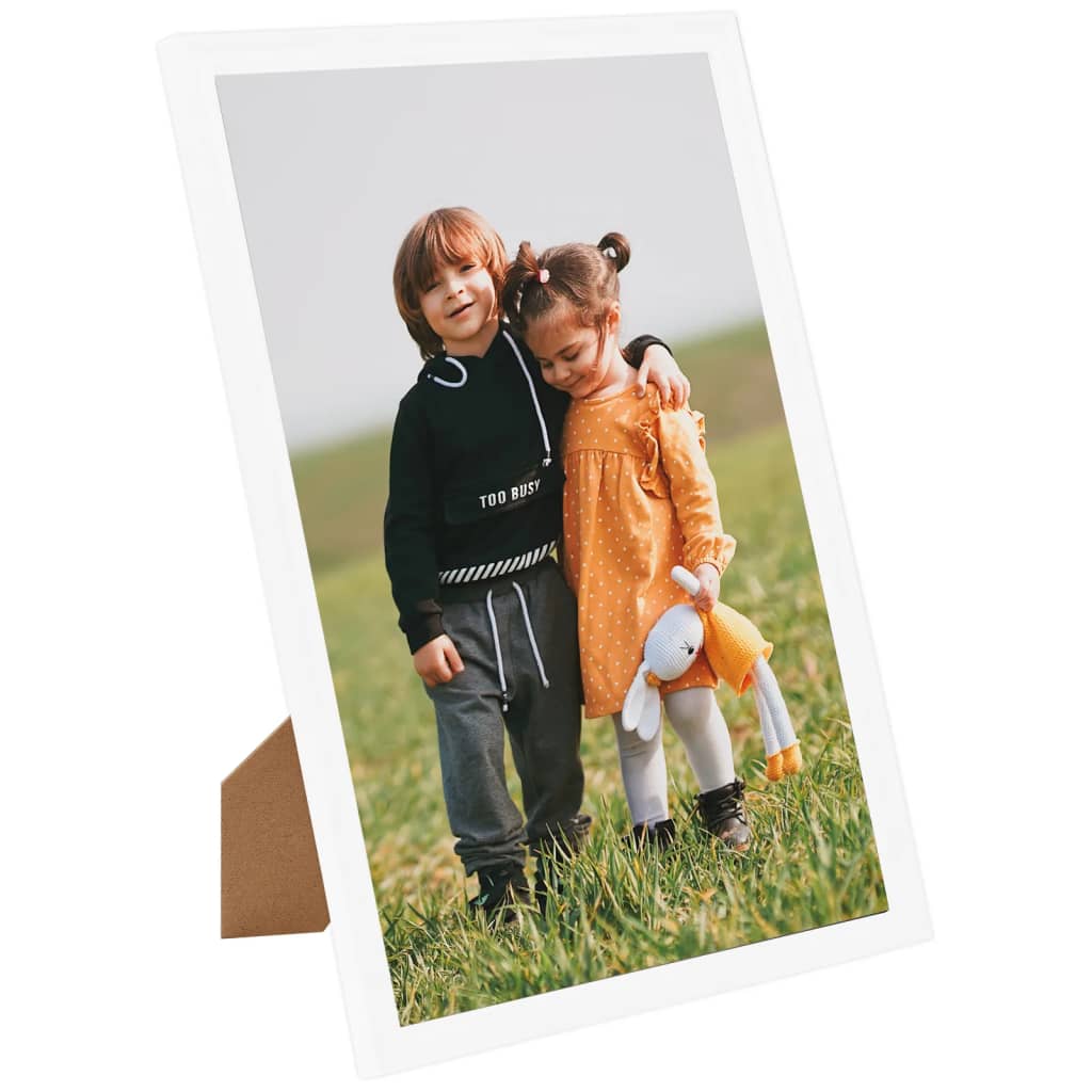 vidaXL Collage de cadres photo 3 pcs de mur table Blanc 50x70 cm MDF