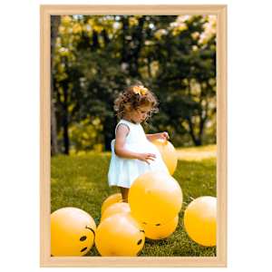Fotorámečky koláž 5 ks na zeď nebo stůl světlý dub 70 x 90 cm - obrázek 3