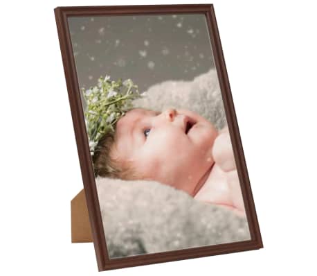 vidaXL Photo Frames Collage 3 pcs for Table Dark Red 15x21 cm