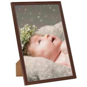 vidaXL Photo Frames Collage 5 pcs for Table Dark Red 15x21 cm