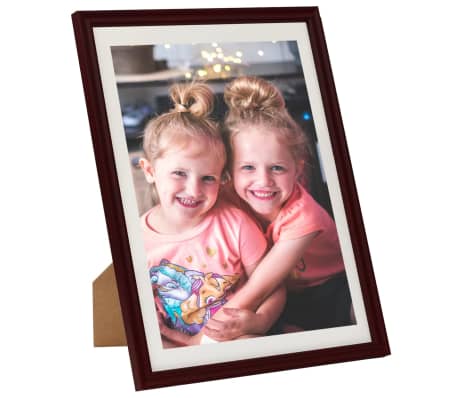 vidaXL Photo Frames Collage 5 pcs for Table Dark Red 18x24 cm