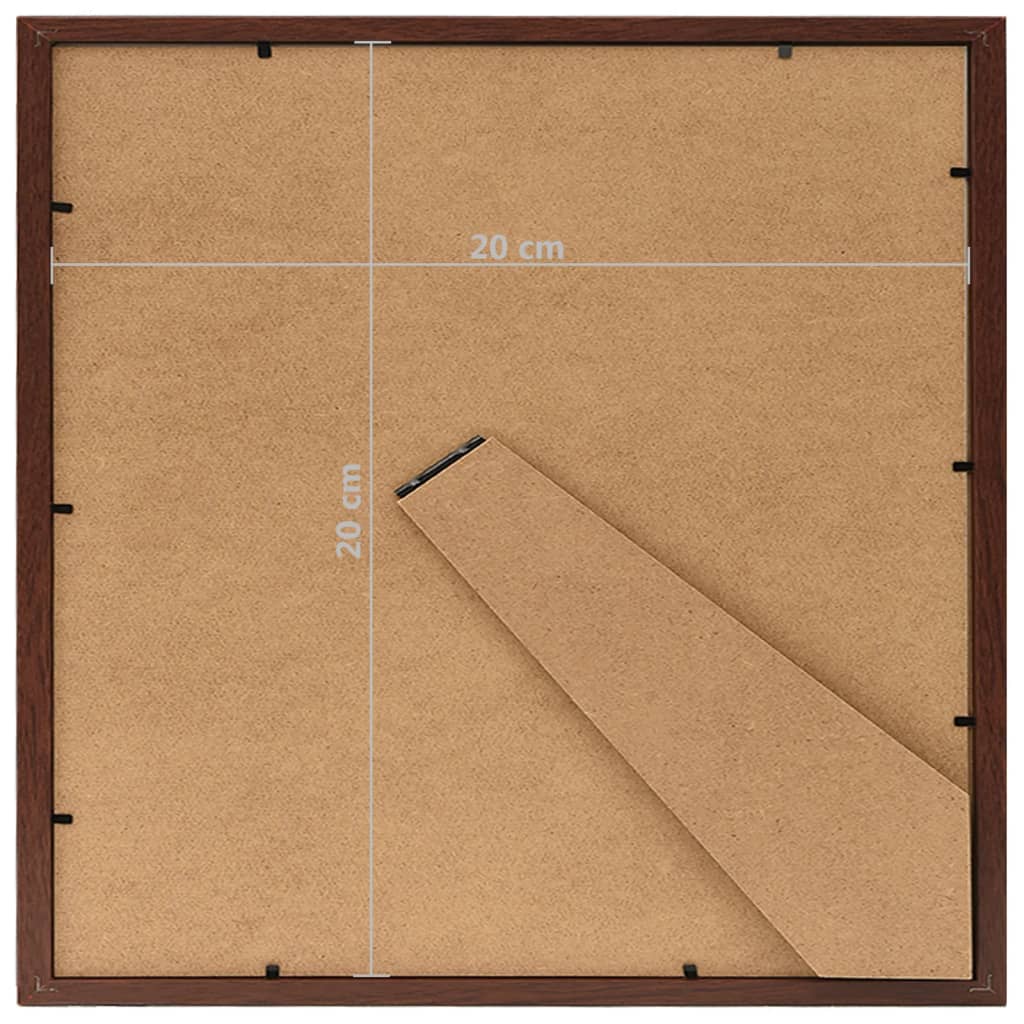 Фоторамки за колаж, 10 бр, за маса, тъмночервени, 20x20 см