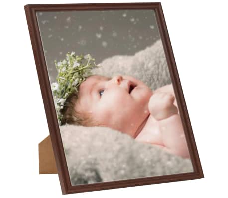 vidaXL Photo Frames Collage 3 pcs for Table Dark Red 28x35 cm