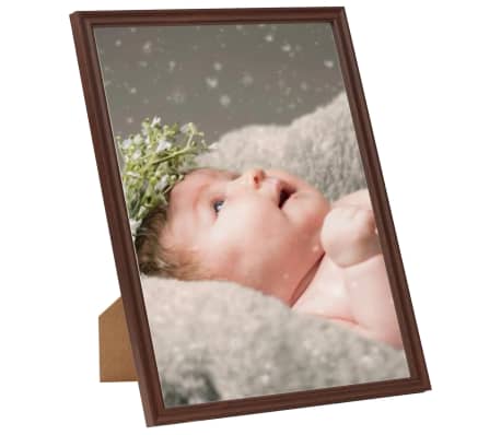 vidaXL Photo Frames Collage 5 pcs for Wall or Table Dark Red 29.7x42 cm