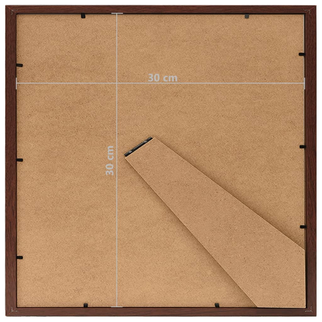 Фоторамки за колаж, 3 бр, за маса, тъмночервени, 30x30 см