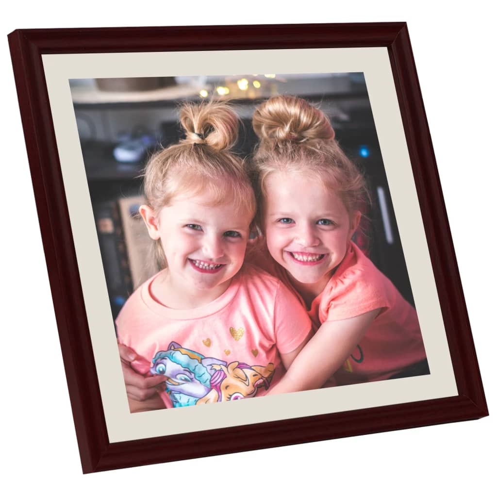 

vidaXL Fotolijsten 3 st voor wand 40x40 cm donkerrood