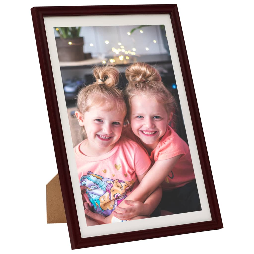 

vidaXL Fotolijsten 3 st voor wand of tafel 42x59,4 cm donkerrood