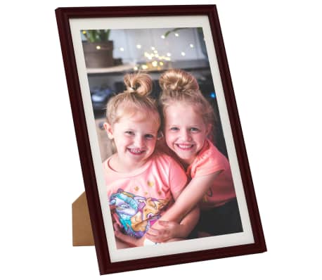 vidaXL Photo Frames Collage 5 pcs for Wall or Table Dark Red 42x59.4 cm