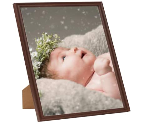 vidaXL Photo Frames Collage 5 pcs for Wall or Table Dark Red 50x50 cm